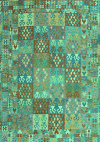 Southwestern Turquoise Country Rug, con2538turq