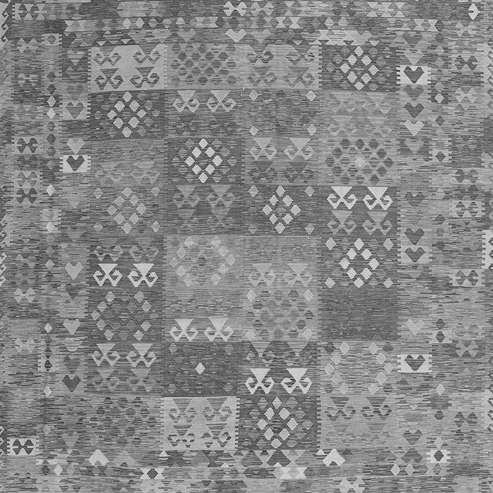 Serging Thickness of Southwestern Gray Country Rug, con2538gry