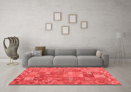 Country Red Washable Rugs