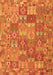 Serging Thickness of Machine Washable Southwestern Orange Country Area Rugs, wshcon2538org