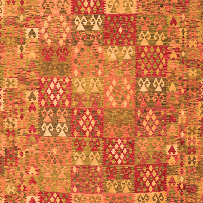 Serging Thickness of Machine Washable Southwestern Orange Country Area Rugs, wshcon2538org