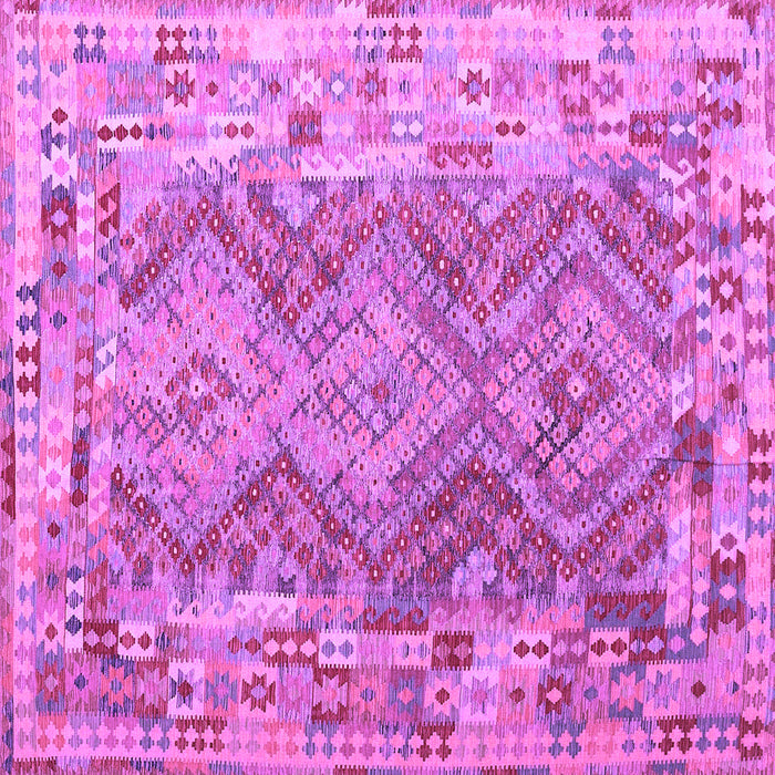 Square Southwestern Purple Country Rug, con2539pur