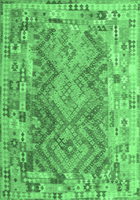 Southwestern Emerald Green Country Rug, con2539emgrn