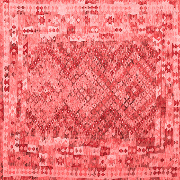 Machine Washable Southwestern Red Country Rug, wshcon2539red
