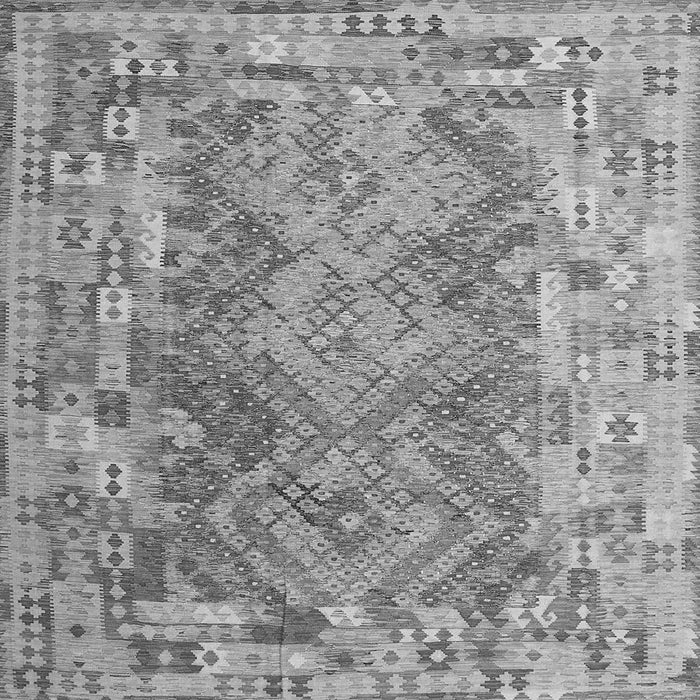 Serging Thickness of Southwestern Gray Country Rug, con2539gry