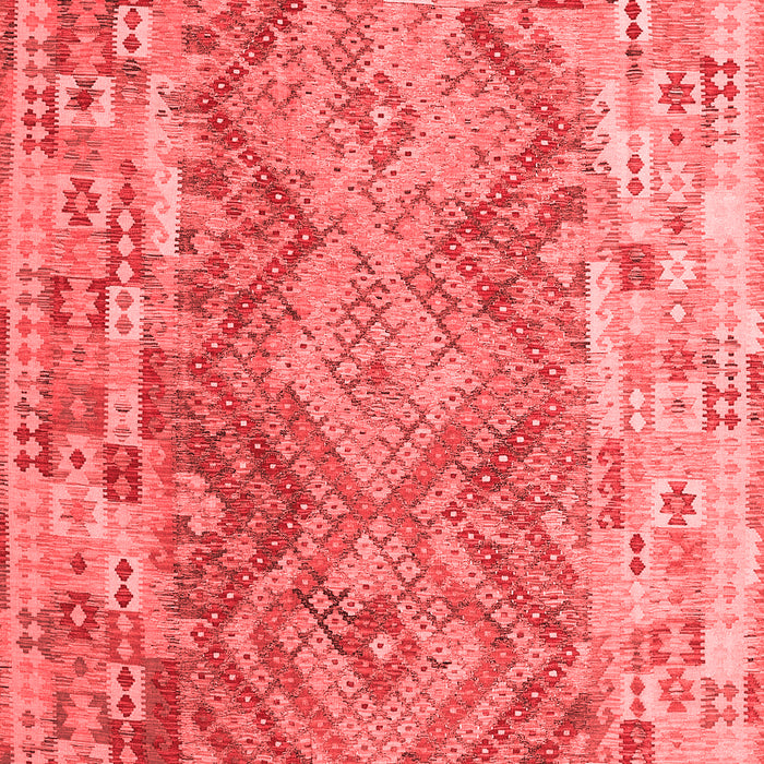 Machine Washable Southwestern Red Country Rug, wshcon2539red