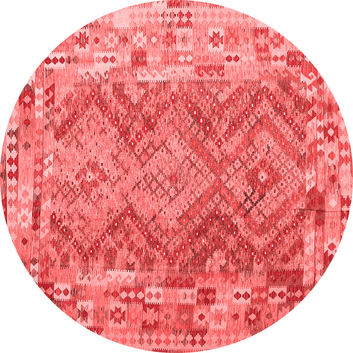 Machine Washable Southwestern Red Country Rug, wshcon2539red