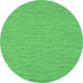 Round Abstract Emerald Green Contemporary Rug, con253emgrn