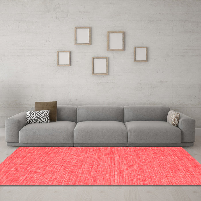 Contemporary Red Washable Rugs