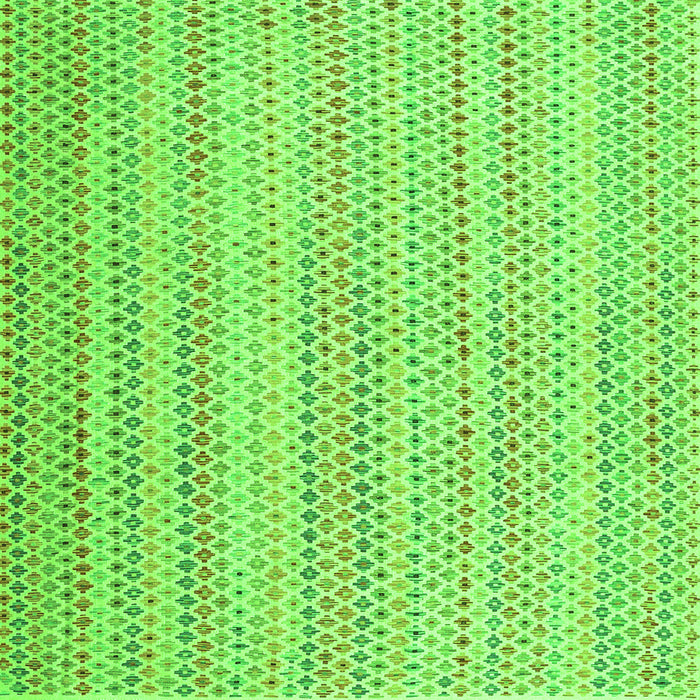 Round Machine Washable Abstract Green Contemporary Area Rugs, wshcon2540grn
