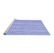 Sideview of Machine Washable Abstract Blue Contemporary Rug, wshcon2540blu