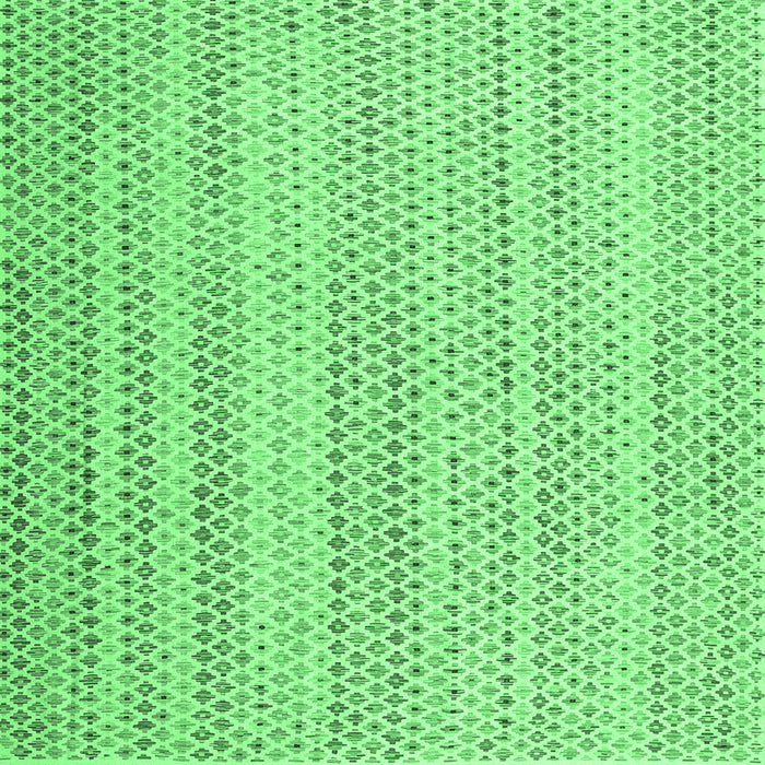 Square Machine Washable Abstract Emerald Green Contemporary Area Rugs, wshcon2540emgrn