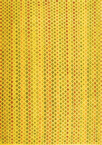 Abstract Yellow Contemporary Rug, con2540yw