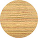 Round Abstract Brown Contemporary Rug, con2540brn