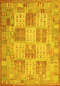 Southwestern Yellow Country Rug, con2541yw