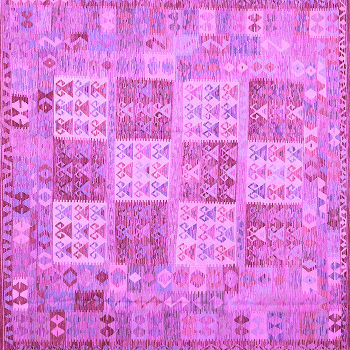 Square Southwestern Purple Country Rug, con2541pur