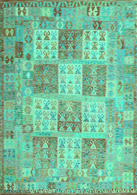 Southwestern Turquoise Country Rug, con2541turq