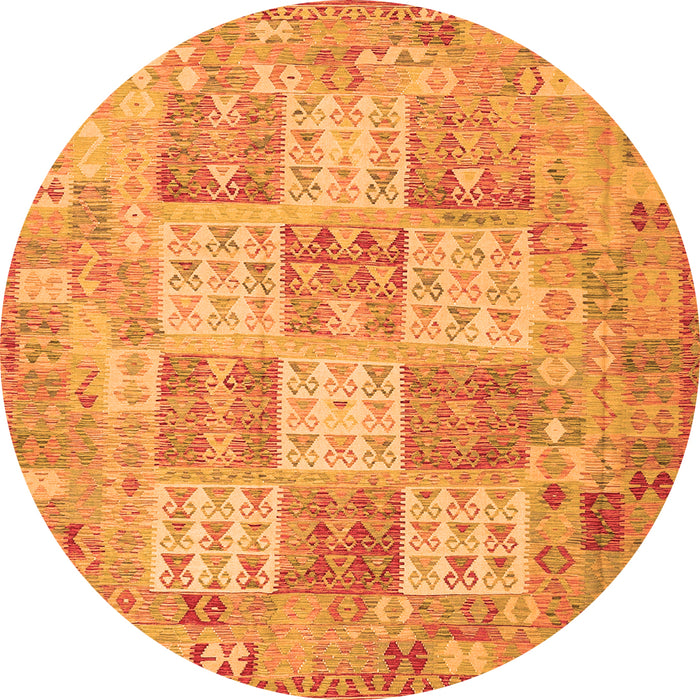 Square Southwestern Orange Country Rug, con2541org