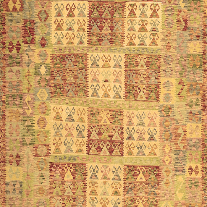 Machine Washable Southwestern Brown Country Rug, wshcon2541brn