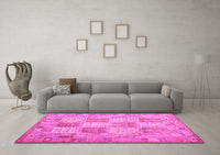 Machine Washable Southwestern Pink Country Rug, wshcon2541pnk