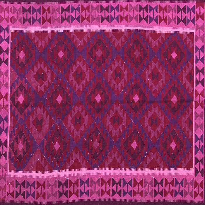 Square Oriental Pink Traditional Rug, con2542pnk