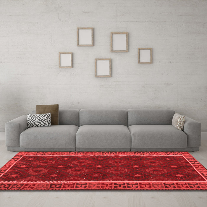 Traditional Red Washable Rugs