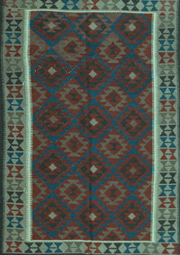 Oriental Light Blue Traditional Rug, con2542lblu