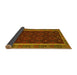Sideview of Oriental Yellow Traditional Rug, con2542yw