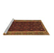 Sideview of Machine Washable Oriental Brown Traditional Rug, wshcon2542brn