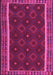 Machine Washable Oriental Pink Traditional Rug, wshcon2542pnk