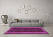 Machine Washable Oriental Purple Traditional Area Rugs in a Living Room, wshcon2542pur