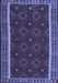 Machine Washable Oriental Blue Traditional Rug, wshcon2542blu