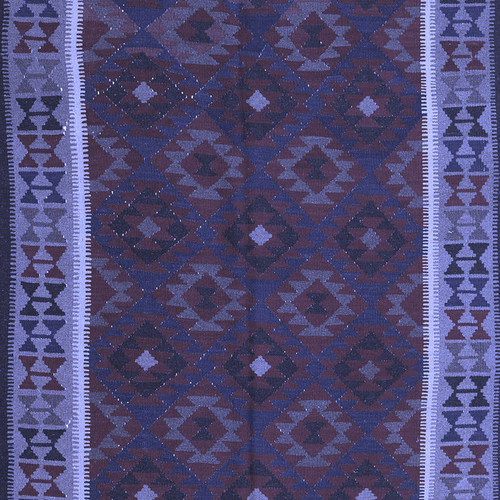 Machine Washable Oriental Blue Traditional Rug, wshcon2542blu