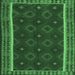 Square Oriental Emerald Green Traditional Rug, con2542emgrn