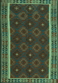 Oriental Turquoise Traditional Rug, con2542turq