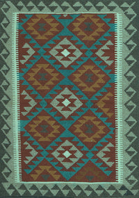 Oriental Light Blue Traditional Rug, con2543lblu