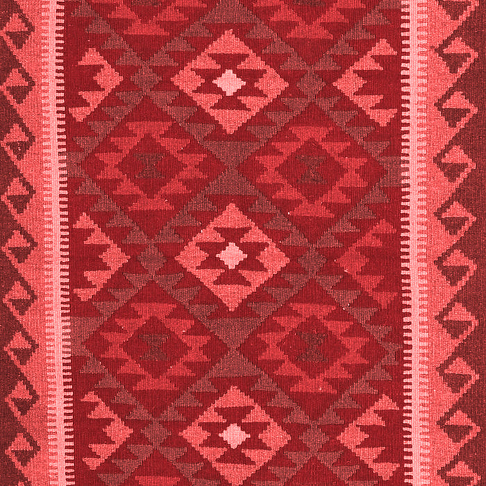 Machine Washable Oriental Red Traditional Rug, wshcon2543red