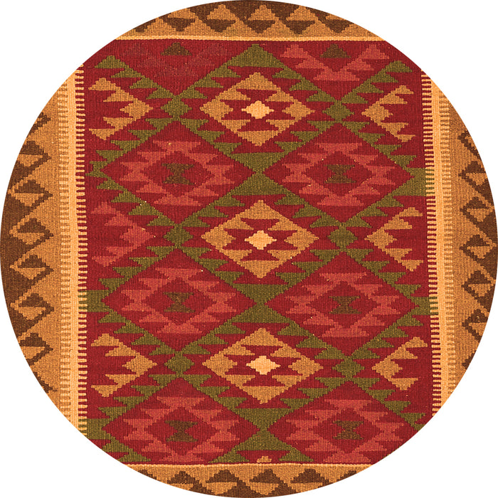 Machine Washable Oriental Orange Traditional Area Rugs, wshcon2543org