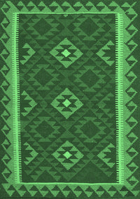 Oriental Emerald Green Traditional Rug, con2543emgrn