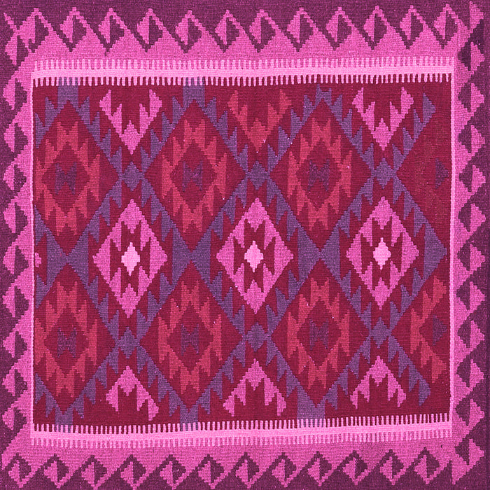 Square Oriental Pink Traditional Rug, con2543pnk