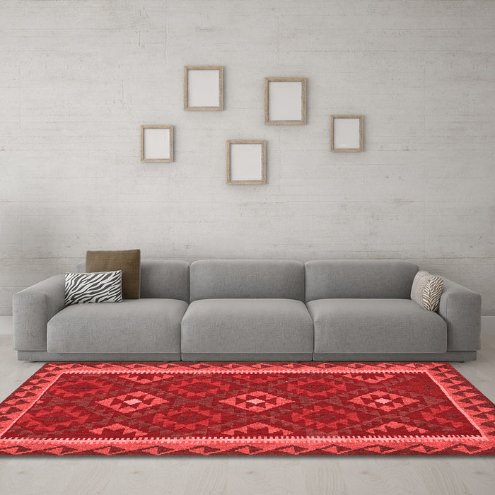 Traditional Red Washable Rugs