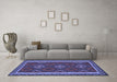 Machine Washable Oriental Blue Traditional Rug in a Living Room, wshcon2543blu