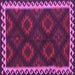 Closeup of Machine Washable Oriental Purple Traditional Area Rugs, wshcon2544pur