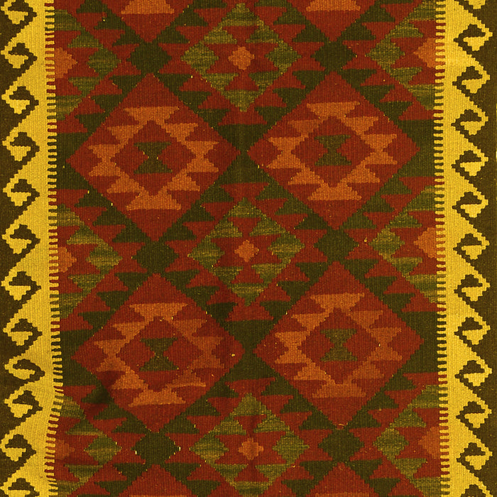 Oriental Yellow Traditional Rug, con2544yw