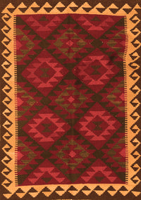 Oriental Orange Traditional Rug, con2544org