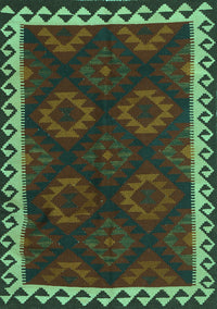 Oriental Turquoise Traditional Rug, con2544turq