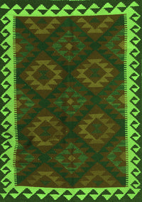 Oriental Green Traditional Rug, con2544grn