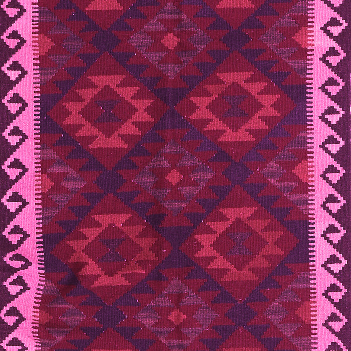 Machine Washable Oriental Pink Traditional Rug, wshcon2544pnk