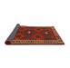 Thickness of Contemporary Sienna Brown Oriental Rug, con2545