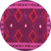 Round Oriental Pink Traditional Rug, con2545pnk